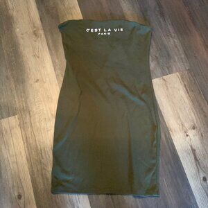 Shein Cest La Vie Paris strapless mini.‎ Never worn